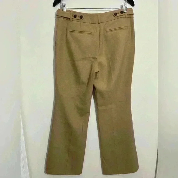 LOFT  Beige Flared Leg Career Office Business  Stretch Ladies Pants Size 6P - Picture 4 of 6
